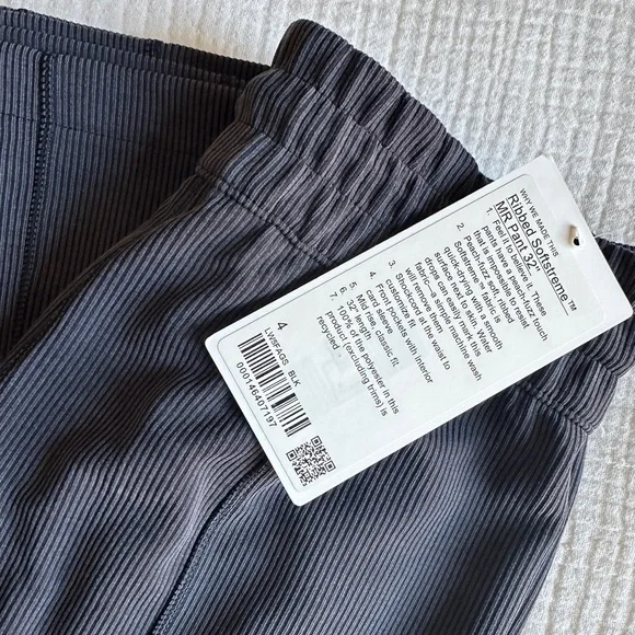 Lululemon Softstreme Mid Rise Ribbed Pant - Picture 3 of 6